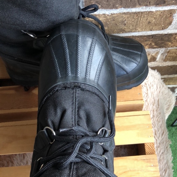 SOREL Kaufman Canada Black Insulated Waterproof Glacier Winter Snow Boots - Picture 7 of 9